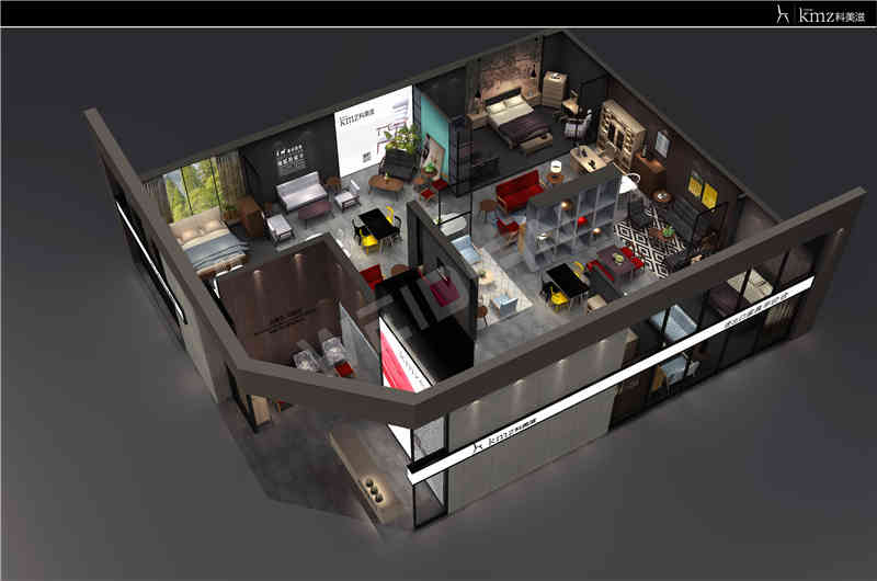 廣州展覽裝飾設計公司助力科美滋廣州國際家具展覽會Ciff展覽、展臺設計搭建