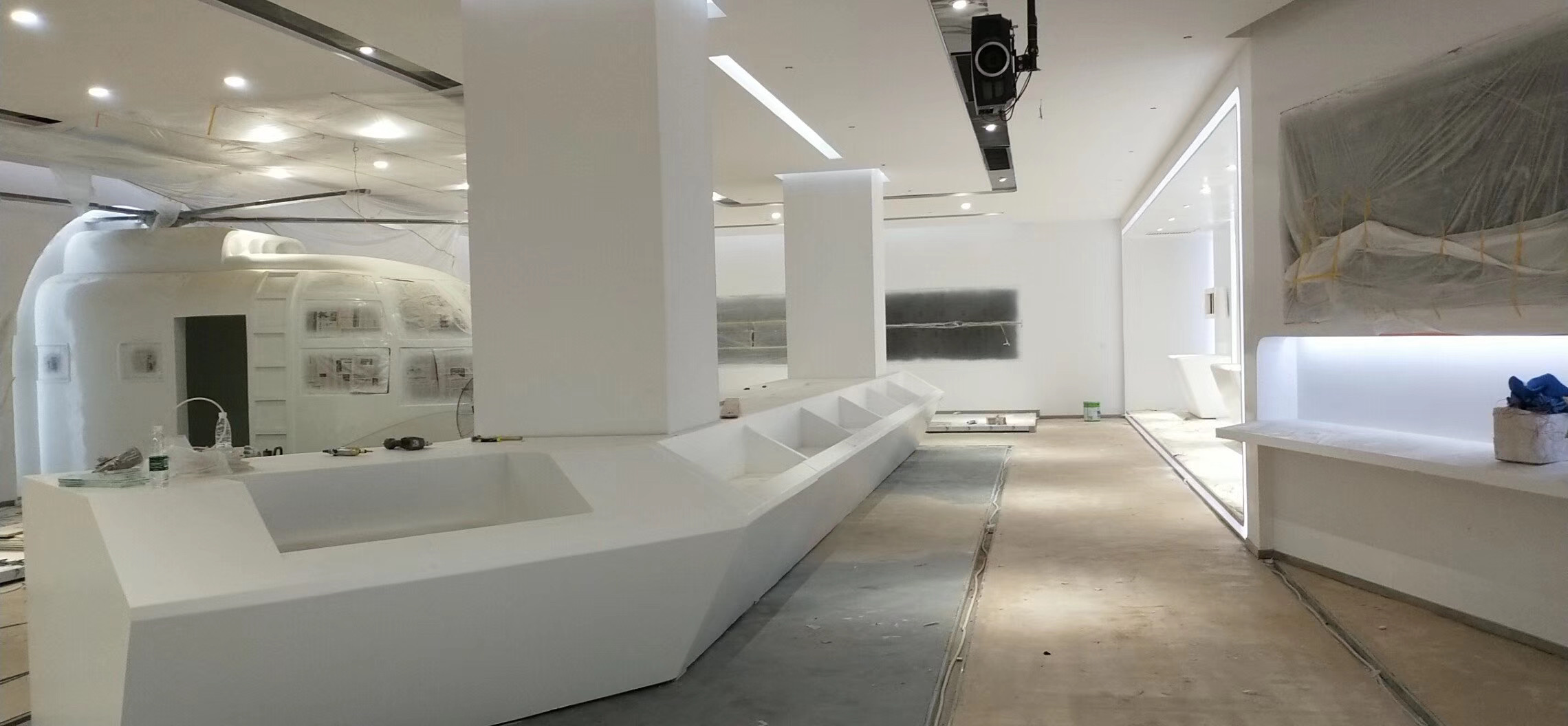 清遠展廳設(shè)計公司裝修景嘉微企業(yè)展覽館